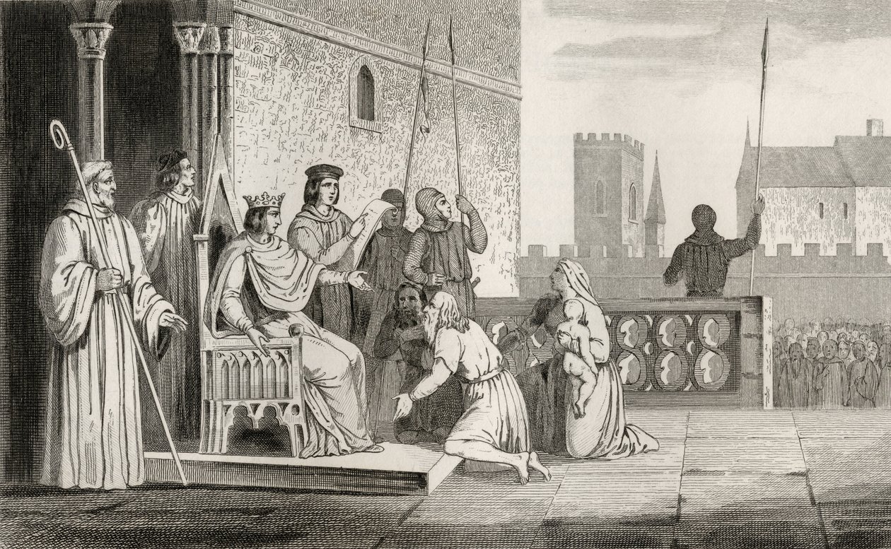 लुइस एक्स (1289-1316) द मिस्टेकियस ने सर्फ़ को &39;हिस्टॉयर डी फ्रांस&39; से, कोलार्ट द्वारा प्रकाशित किया, c.1840 प्रकाशित द्वारा फ्रेंच स्कूल