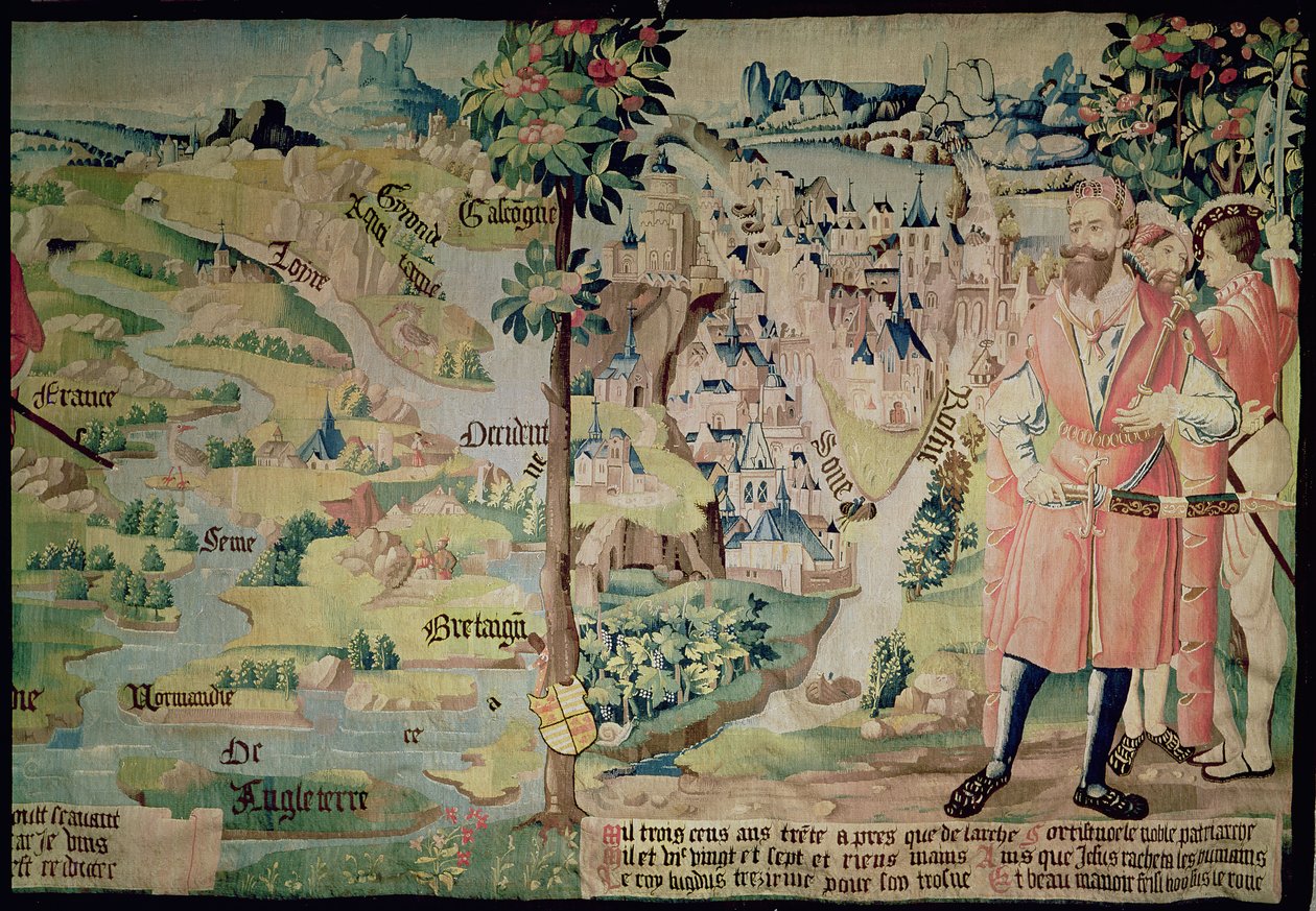 लुगडस सिटी का प्रतिनिधित्व करने से पहले लुगडस (1672-21 ईसा पूर्व), अरस कार्यशाला, c.1530 द्वारा फ्रेंच स्कूल