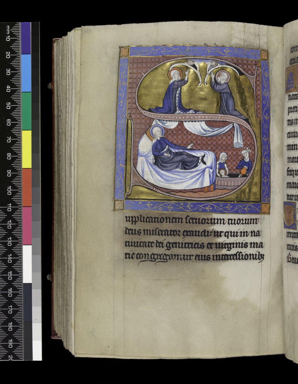 MS 300 f.271v, फ्रांस के पेरिस, इसाबेला के Psalter और घंटे से c Virgin65 घंटे के वर्जिन के लिए एकता, उपदेश और सबक एकत्र करता है, c.1265-70 द्वारा फ्रेंच स्कूल