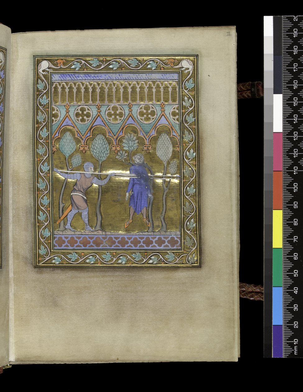 फ्रांस के पेरिस के इज़ाबेला के Psalter and Hours से MS 300 f.IIr, c.1265-70 द्वारा फ्रेंच स्कूल