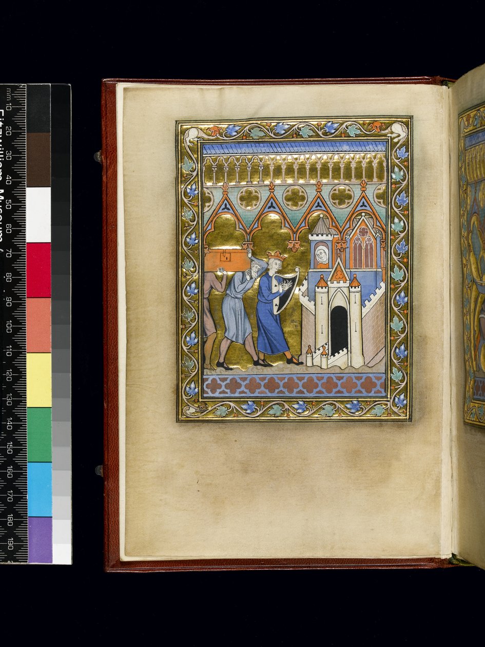 MS 300 f.Iv, फ्रांस के पेरिस के इसाबेला के Psalter और घंटे से फोलियो, c.1265-70 द्वारा फ्रेंच स्कूल