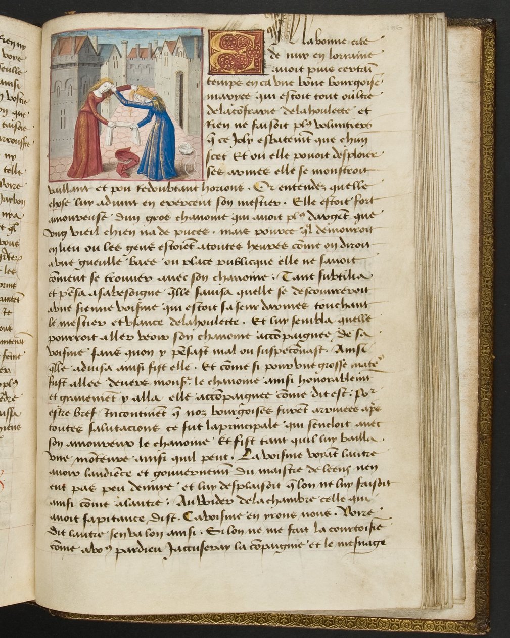एमएस हंटर 252 186r पेज हंड्रेड न्यूज न्यूज़, c.1461-62 द्वारा फ्रेंच स्कूल