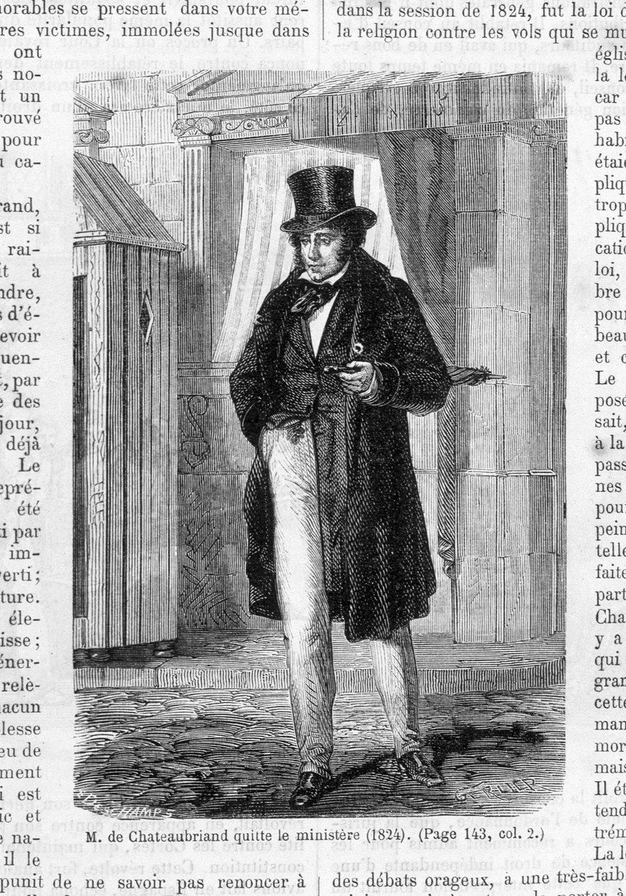 एम. डी चेटौब्रिआंड ने मंत्रालय छोड़ दिया (1824)। द्वारा फ्रेंच स्कूल
