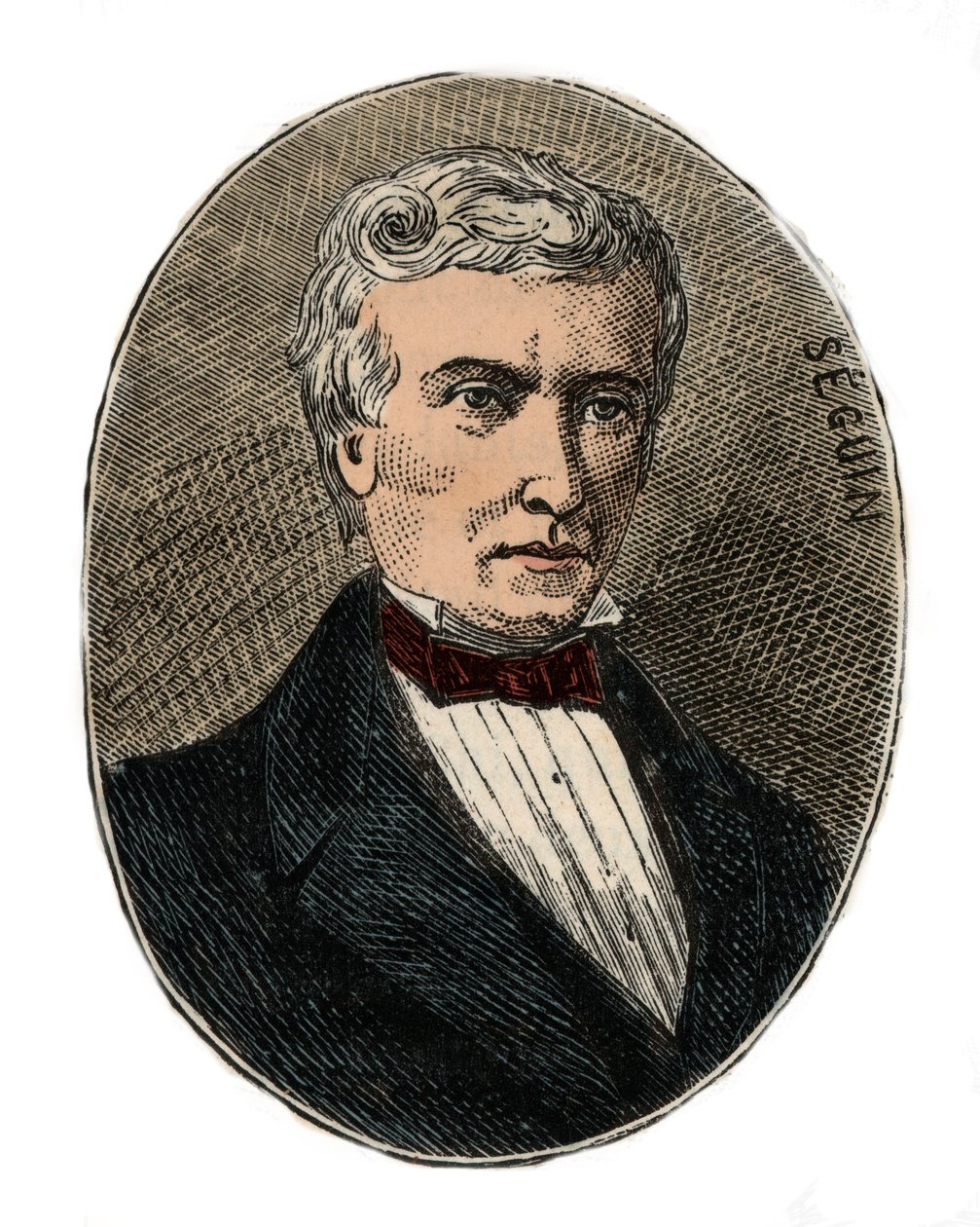 मार्क सेगुइन (1786-1875) वास्तुकार और इंजीनियर - एलेक्सिस क्लर्क द्वारा "विज्ञान ए ला रेंज डे टूस - लोकप्रिय भौतिकी एट चिमी" में उत्कीर्णन - 19 वीं शताब्दी का अंत - निजी संग्रह द्वारा फ्रेंच स्कूल