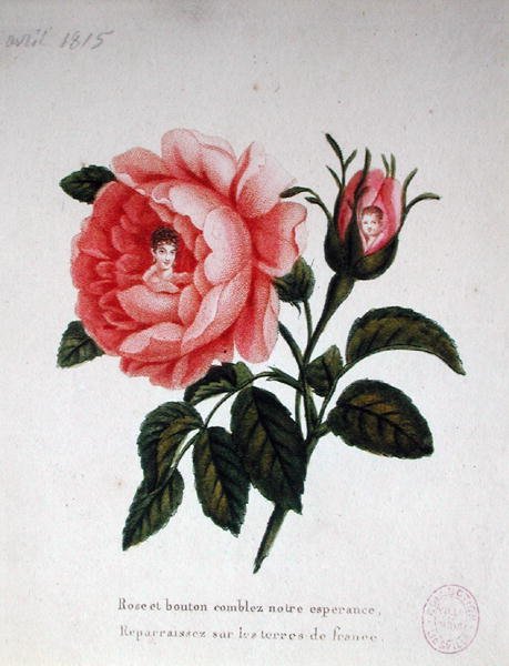 मैरी-लुईस (1791-1847) अपने बेटे रोम के राजा (1811-32) के साथ द्वारा फ्रेंच स्कूल