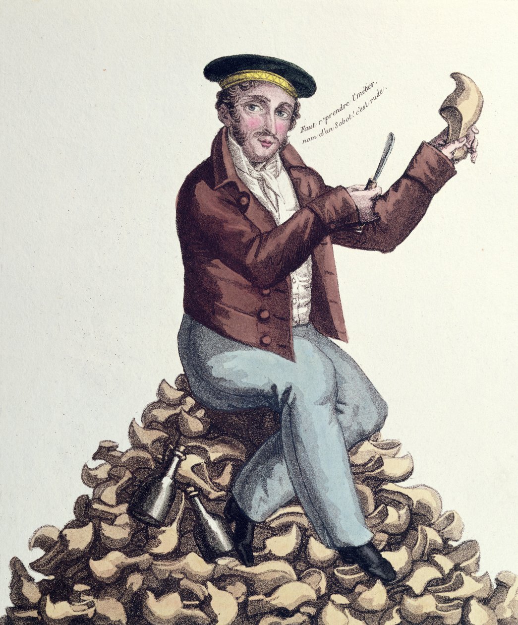 मथुरिन ब्रुनेउ (1784-1825) फ्रांस के राजा लुइस XVII, c.1818 (रंग उत्कीर्णन) के रूप में सिंहासन के लिए दावेदार द्वारा फ्रेंच स्कूल