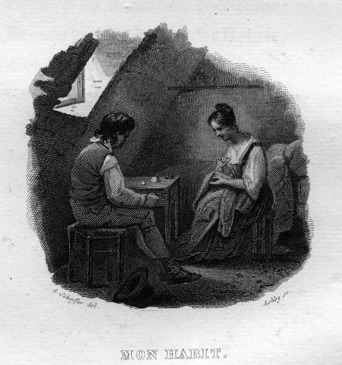 पियरे जीन डे बेरंगेर (1780-1857), फ्रांसीसी कवि और गीतकार द्वारा "" ओयूवर्स पूर्ण "" (1834) में सोम आदत चैनसन डी बेरंगर। द्वारा फ्रेंच स्कूल