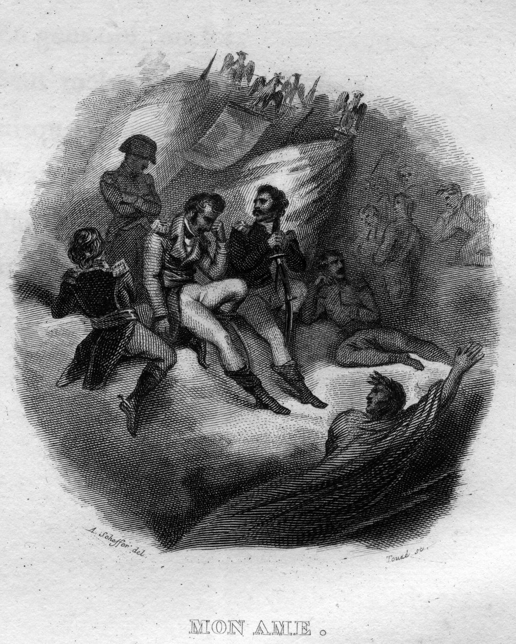पियरे जीन डे बेरंगेर (1780-1857), फ्रांसीसी कवि और गीतकार द्वारा "" ओउवर्स पूर्ण "" (1834) में सोम आत्मा चैनसन डी बेरंगर। द्वारा फ्रेंच स्कूल
