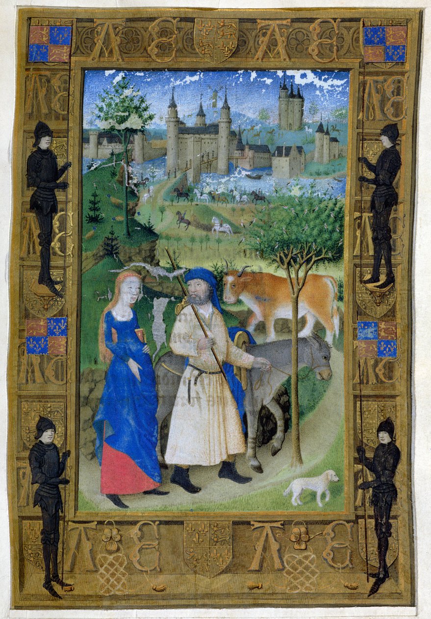 एमएस 473 फ्रांस के चार्ल्स ऑफ द चार्ल्स से मिस्र में उड़ान, c.1466-69 द्वारा फ्रेंच स्कूल