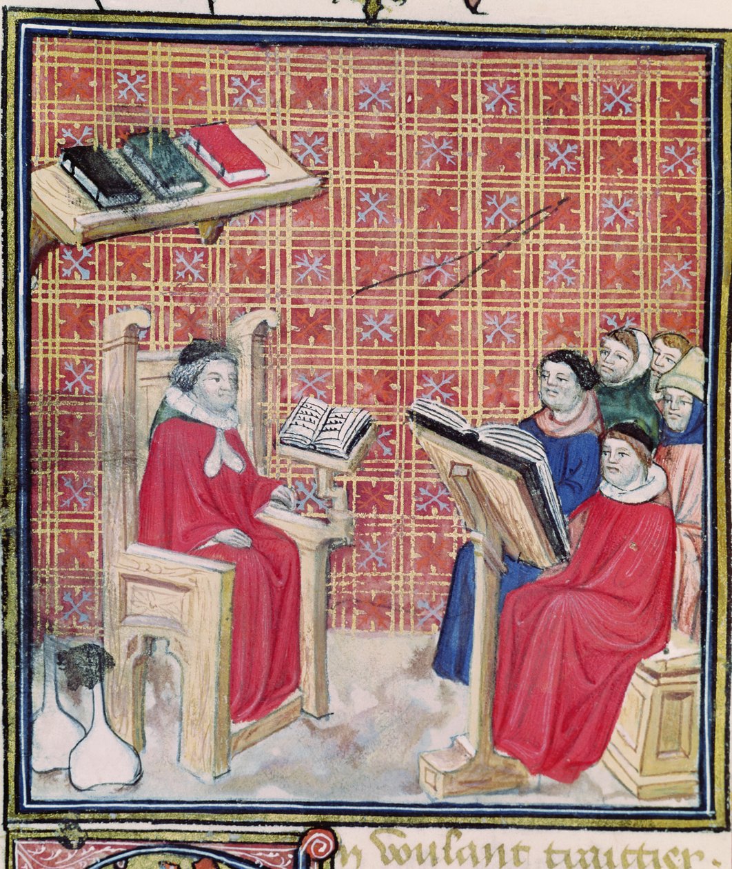 Ms 993 f.43v जीन कॉर्डिचोन द्वारा ले लिवर डे प्रोप्रीजेस डेस चोस से मानव शरीर के विभिन्न हिस्सों का शिक्षण द्वारा फ्रेंच स्कूल