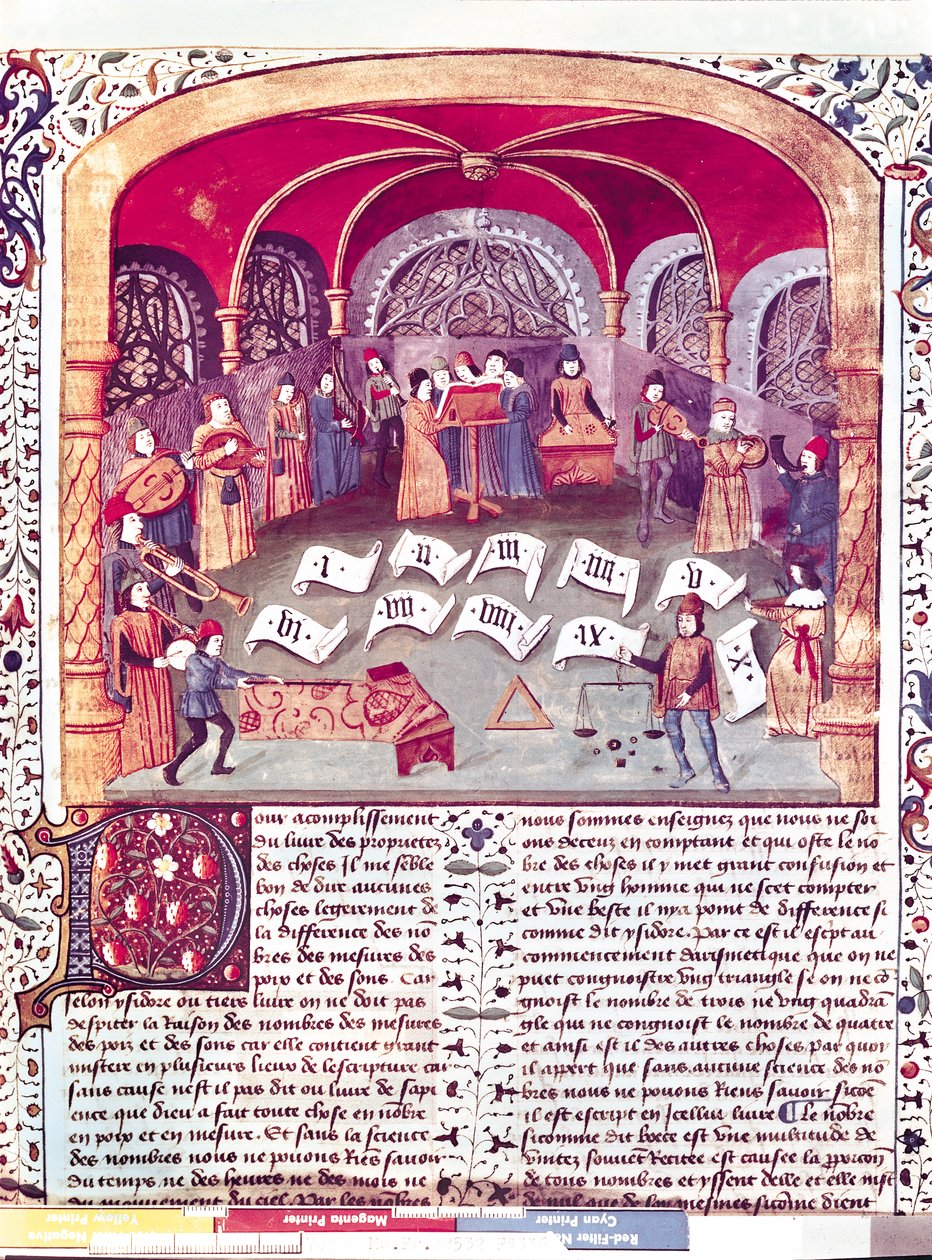 बर्थेलेमी लेन्सन द्वारा चीजों की संपत्ति से सुश्री एफआर 22532 fol.336 कॉन्सर्ट द्वारा फ्रेंच स्कूल
