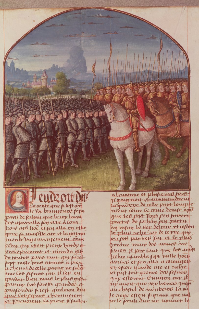 एमएस फ्रा 91 फोल। 85 पृष्ठ रॉबर्ट डी बोरोन द्वारा मर्लिन की कहानी, c.1482-89 द्वारा फ्रेंच स्कूल