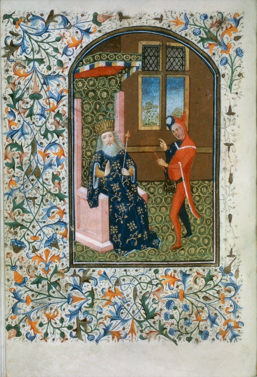 सुश्री जनरल 288 f.156v किंग और जस्टर, c.1460 द्वारा फ्रेंच स्कूल
