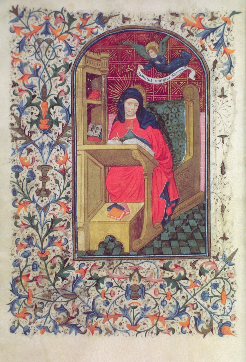 सुश्री जनरल 288 f.266v स्कॉलर, c.1460 द्वारा फ्रेंच स्कूल