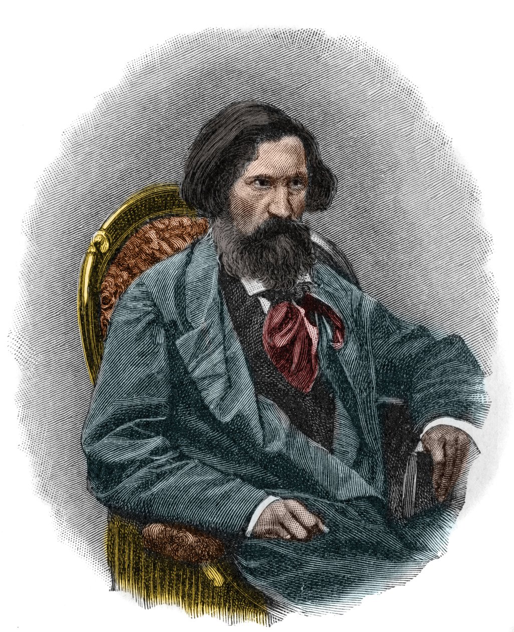 ओटो लुडविग (1813-1865) जर्मन लेखक। द्वारा फ्रेंच स्कूल