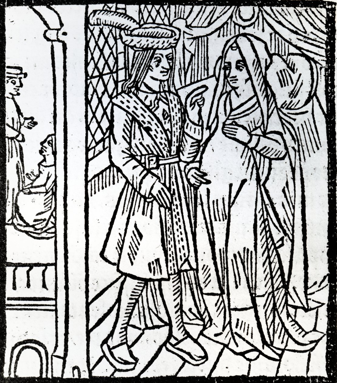 मास्टर पियरे पाटिलिन के द फारसे से पैटिलिन और गुइलमेट, c.1465 द्वारा फ्रेंच स्कूल