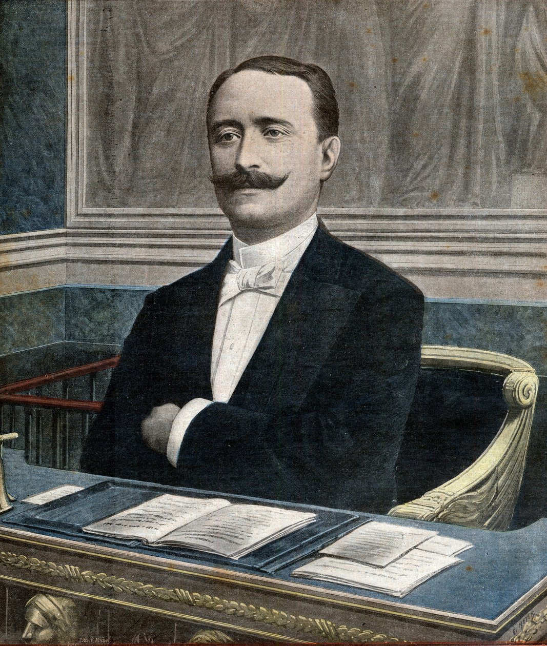 पॉल डेशनेल (1855-1922), चैंबर ऑफ डेप्युटीज के नए अध्यक्ष - समाचार पत्र "ले पेटिट जर्नल" का फ्रंटपेज 26 जून द्वारा फ्रेंच स्कूल