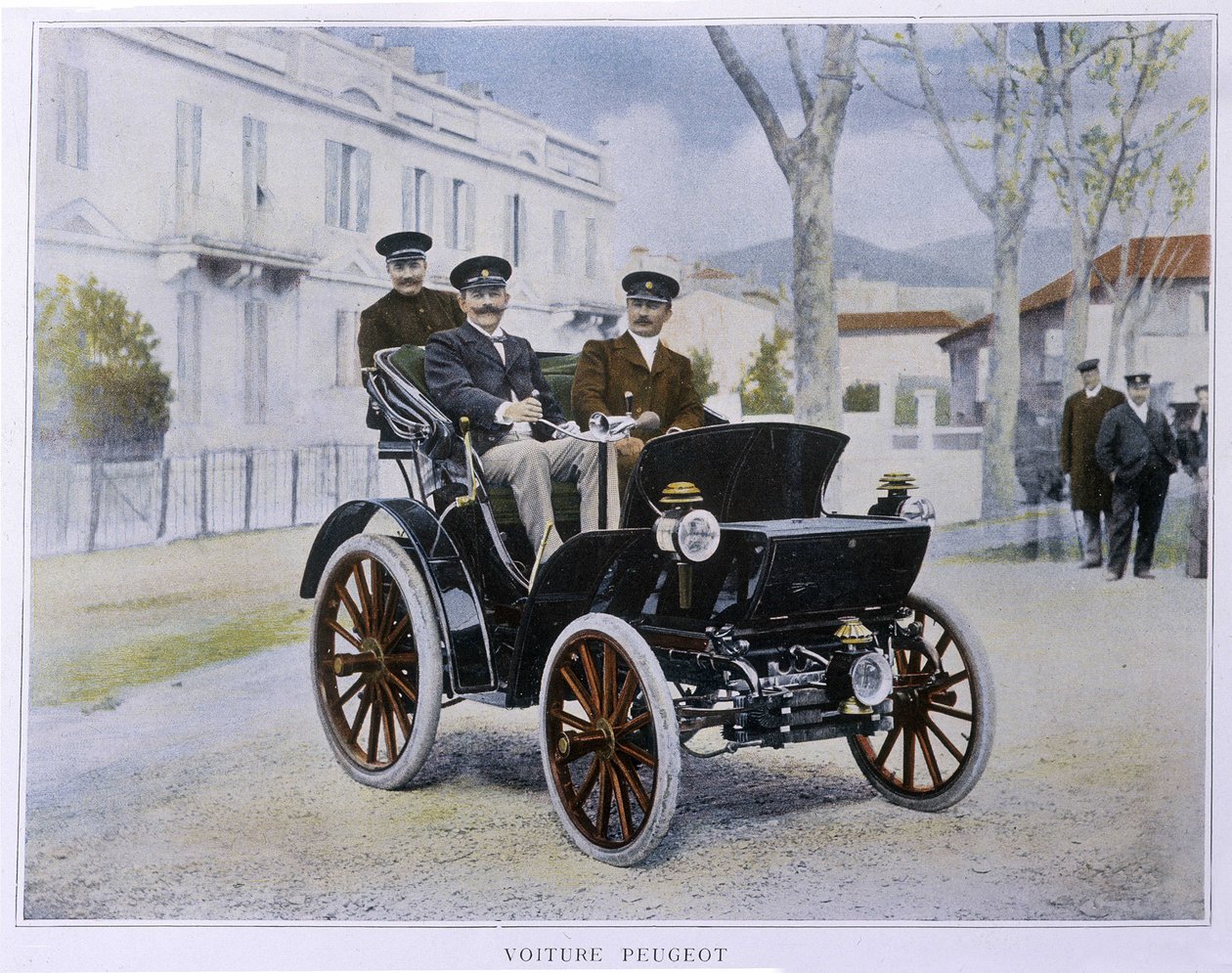 Peugeot कार (मोंटे-कार्लो में Concours d'Elegance का पहला पुरस्कार) द्वारा फ्रेंच स्कूल