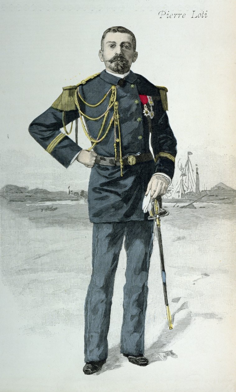 पियरे लोटी (1850-1923), द इलस्ट्ररी रिव्यू का चित्रण, 1 अक्टूबर 1889 द्वारा फ्रेंच स्कूल