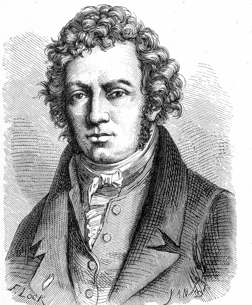 आंद्रे मैरी एम्पीयर (1775 - 1836) का पोर्ट्रेट, फ्रांसीसी भौतिक विज्ञानी - "" एल्बम डे ला साइंस में; प्रसिद्ध वैज्ञानिक; महान खोजें ”” ”1896। द्वारा फ्रेंच स्कूल