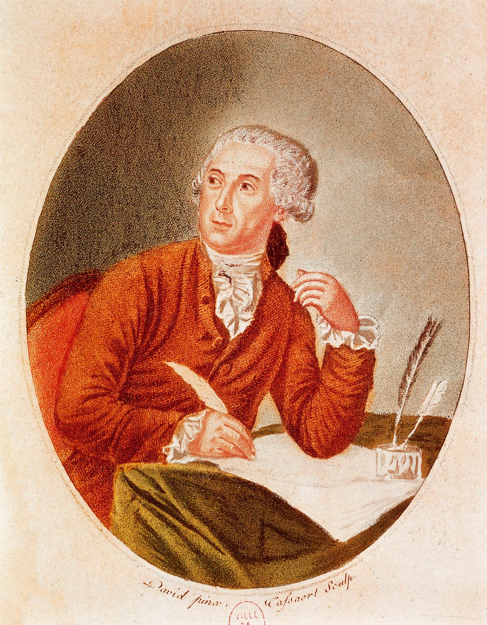 एंटोनी लॉरेंट लवॉज़ियर का पोर्ट्रेट (1743-1794) द्वारा फ्रेंच स्कूल