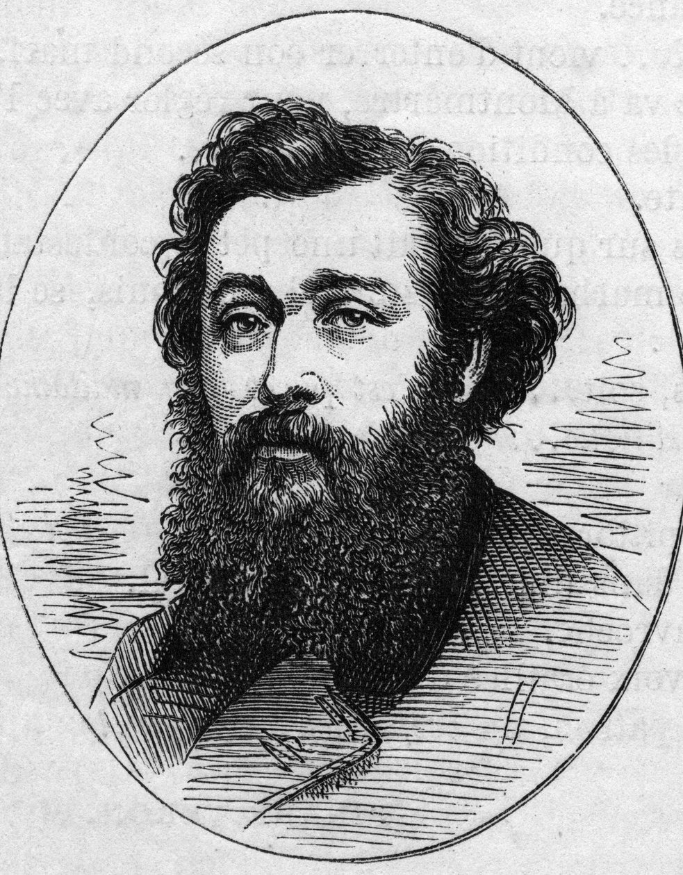 एंटोनी वोलोन का पोर्ट्रेट (1833-1900), फ्रांसीसी चित्रकार। 2 मई 1874 को "" ले मोंडे इलस्ट्रे "" n ° 890 में उत्कीर्णन। द्वारा फ्रेंच स्कूल