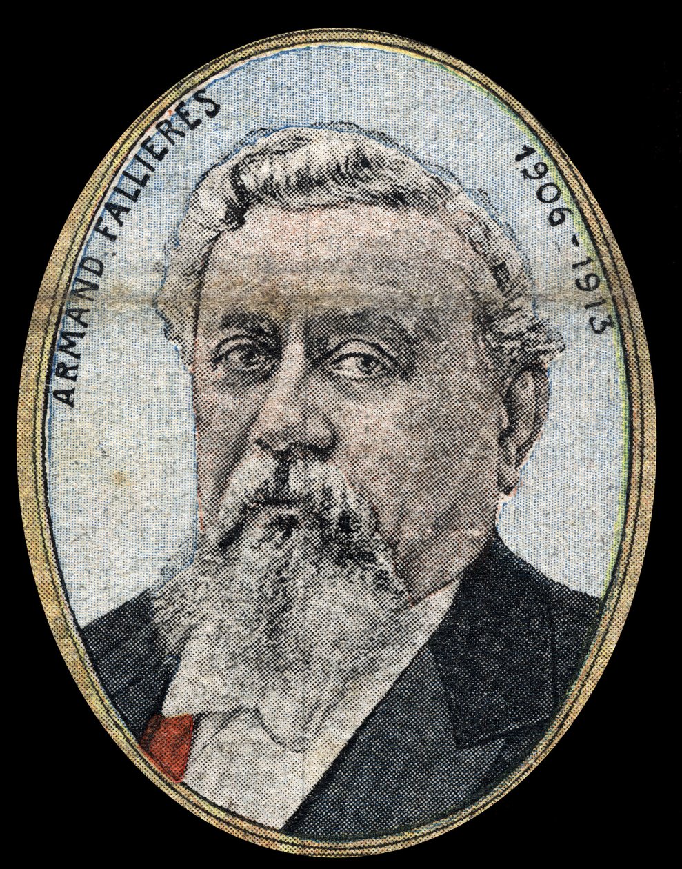 आर्मंड फॉलियरेस का पोर्ट्रेट (1841-1931) गणतंत्र के राष्ट्रपति। द्वारा फ्रेंच स्कूल