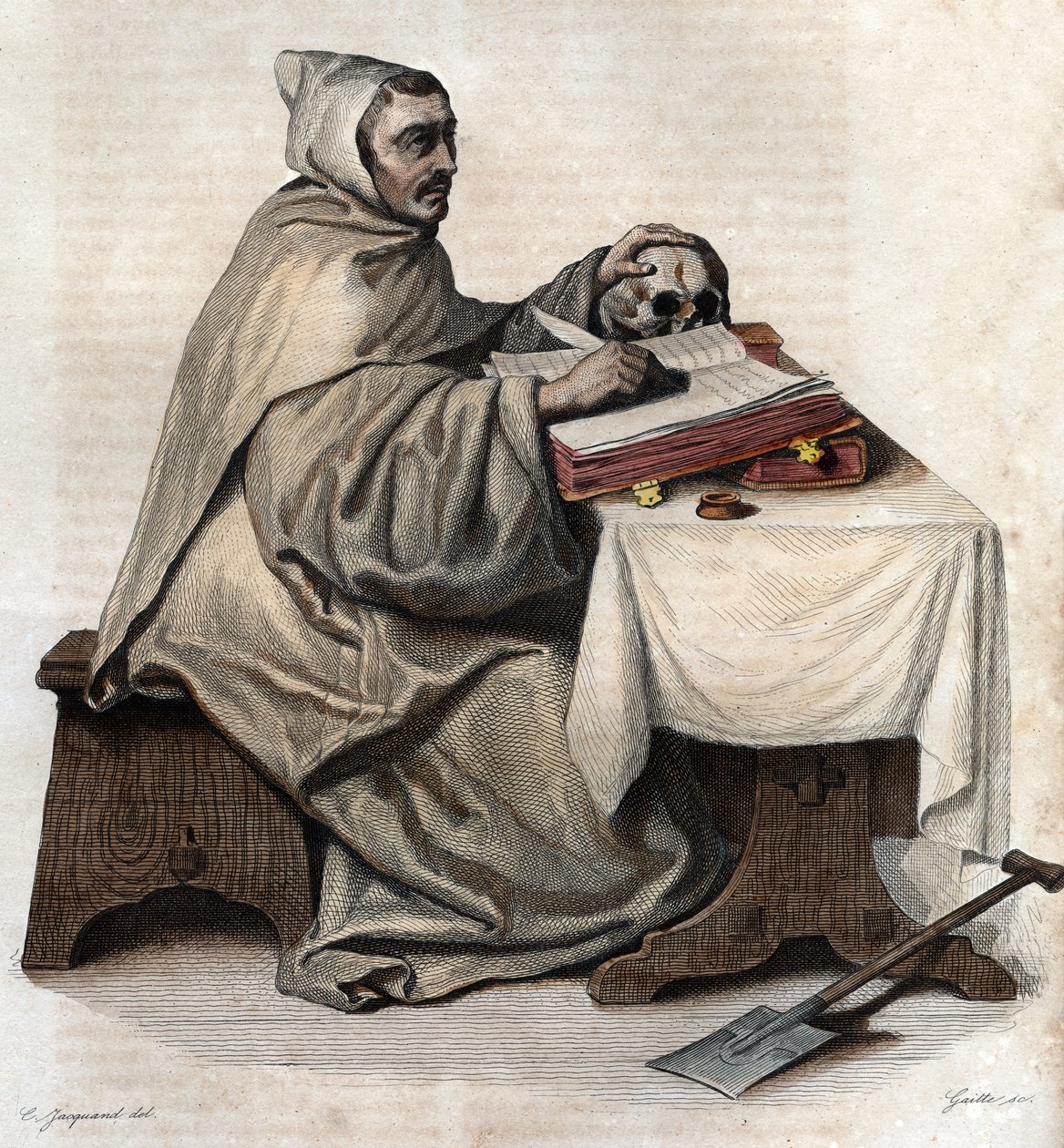 आर्मंड जीन ले बोथिलियर डी रांस (1626-1700), फ्रांसीसी मठाधीश और ट्रैपिस्ट सिस्टरियन के संस्थापक। द्वारा फ्रेंच स्कूल