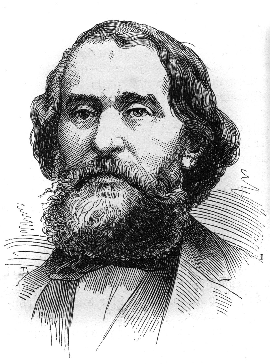 अर्जेंटीना के राष्ट्रपति बार्टोलोम मेटर (1821-1906) का पोर्ट्रेट। 24 अक्टूबर के "" ले मोंडे इलस्ट्र्रे "" एन ° 1230 में उत्कीर्णन द्वारा फ्रेंच स्कूल