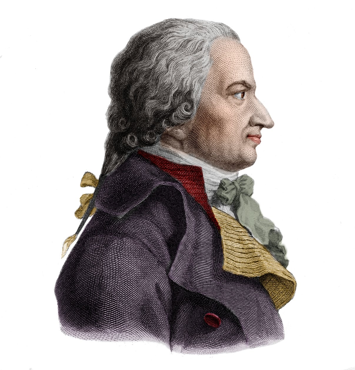 बर्नर्ट एंकर का पोर्ट्रेट (1746-1805) नॉर्वेजियन जहाज का मालिक। द्वारा फ्रेंच स्कूल