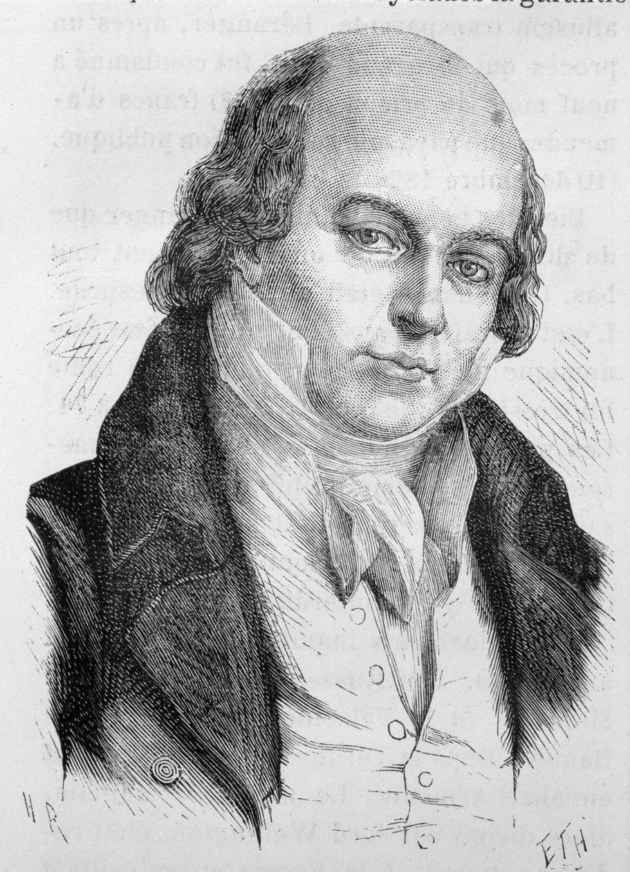 बेरेंजर का पोर्ट्रेट, फ्रांसीसी कवि और गीतकार (1780 - 1857) - हेनरी मार्टिन द्वारा "" L'Histoire de France "" में द्वारा फ्रेंच स्कूल