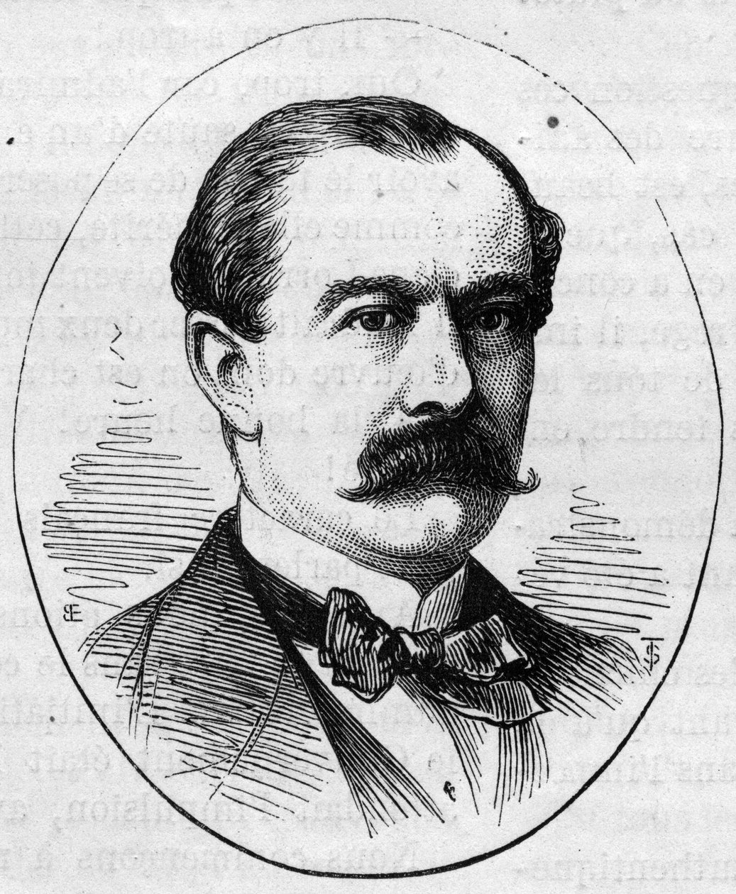 केमिली बर्नियर का पोर्ट्रेट (1823-1902), फ्रांसीसी चित्रकार। 2 मई 1874 को "" ले मोंडे इलस्ट्र्रे "" n ° 890 में उत्कीर्णन। द्वारा फ्रेंच स्कूल