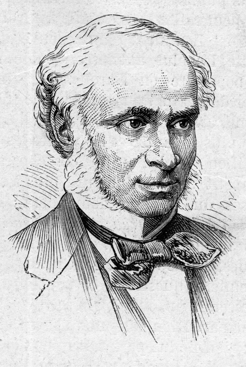 केमिली डौसेट का पोर्ट्रेट (1812-1895), फ्रांसीसी कवि, नाटककार और शिक्षाविद। 14 मार्च 1874 के "" ले मोंडे इलस्ट्र्रे "" एन ° 883 में उत्कीर्णन। द्वारा फ्रेंच स्कूल