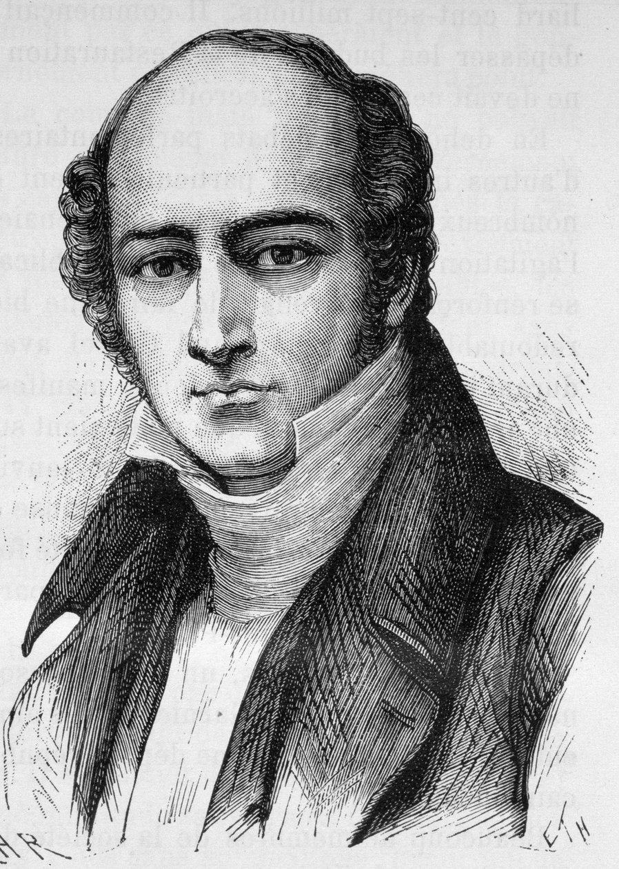 केमिली हयासिंथे ओडिलॉन बैरोट (1791-1873) का पोर्ट्रेट, फ्रांसीसी राजनीतिज्ञ - हेनरी मार्टिन द्वारा "" ल'हिस्टोइरे डी फ्रांस" में द्वारा फ्रेंच स्कूल