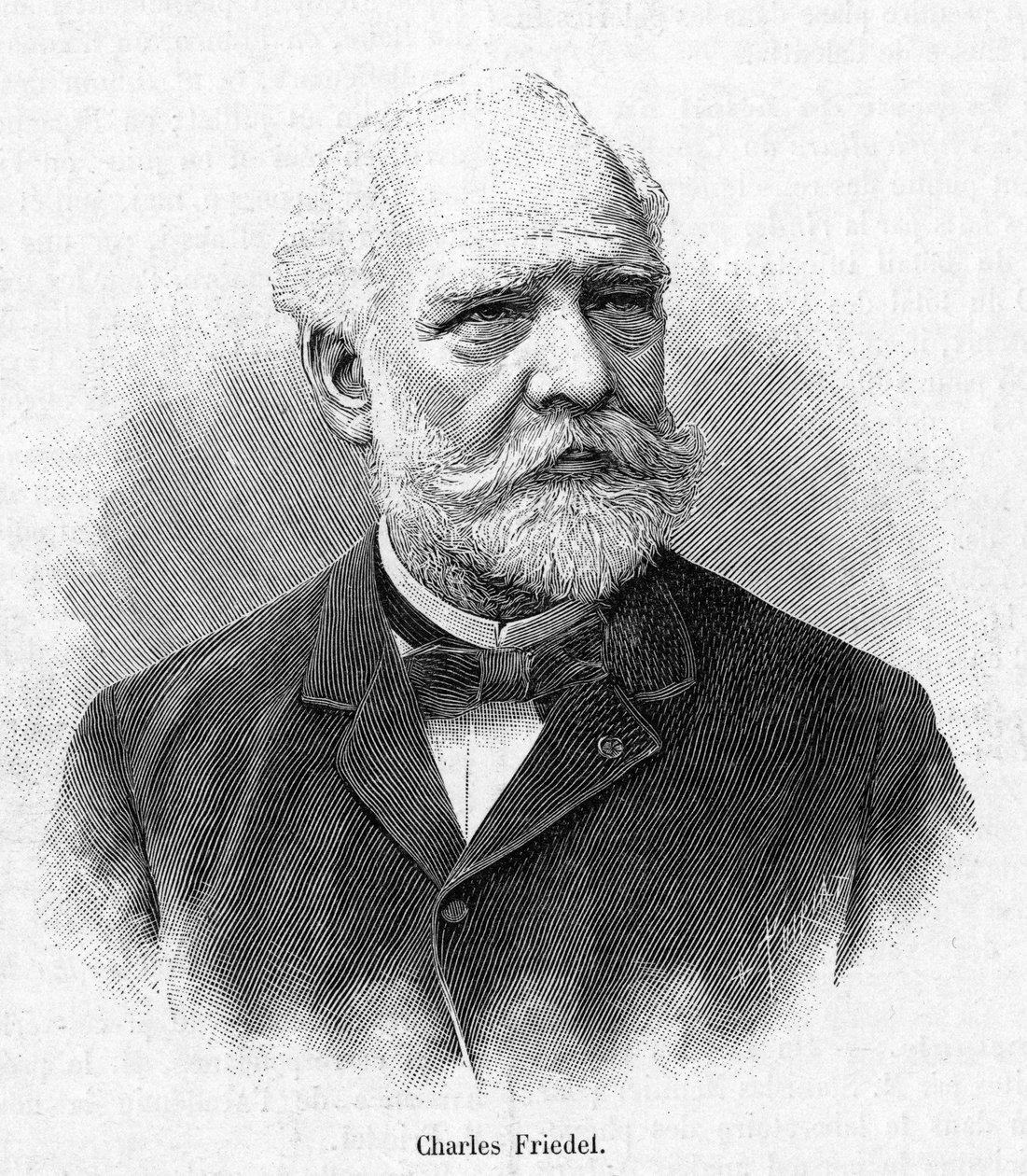 चार्ल्स फ्रीडेल का पोर्ट्रेट (1832-1899) फ्रांसीसी रसायनज्ञ और खनिजविद। द्वारा फ्रेंच स्कूल