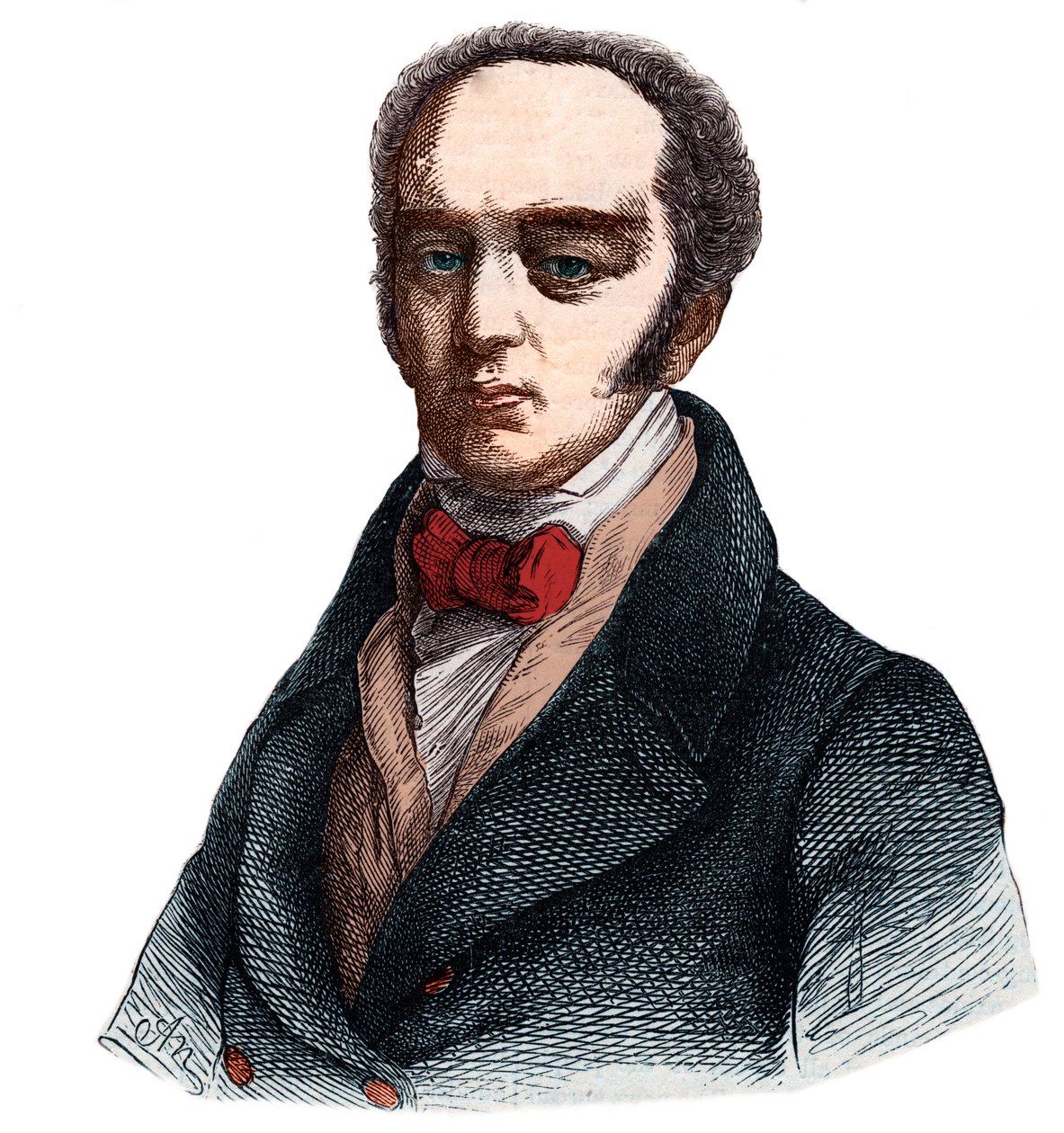 पोर्ट्रेट ऑफ चार्ल्स ग्रे, द्वितीय अर्ल ग्रे (1764-1845) अंग्रेजी व्हिग (लिबरल) राजनीतिज्ञ द्वारा फ्रेंच स्कूल