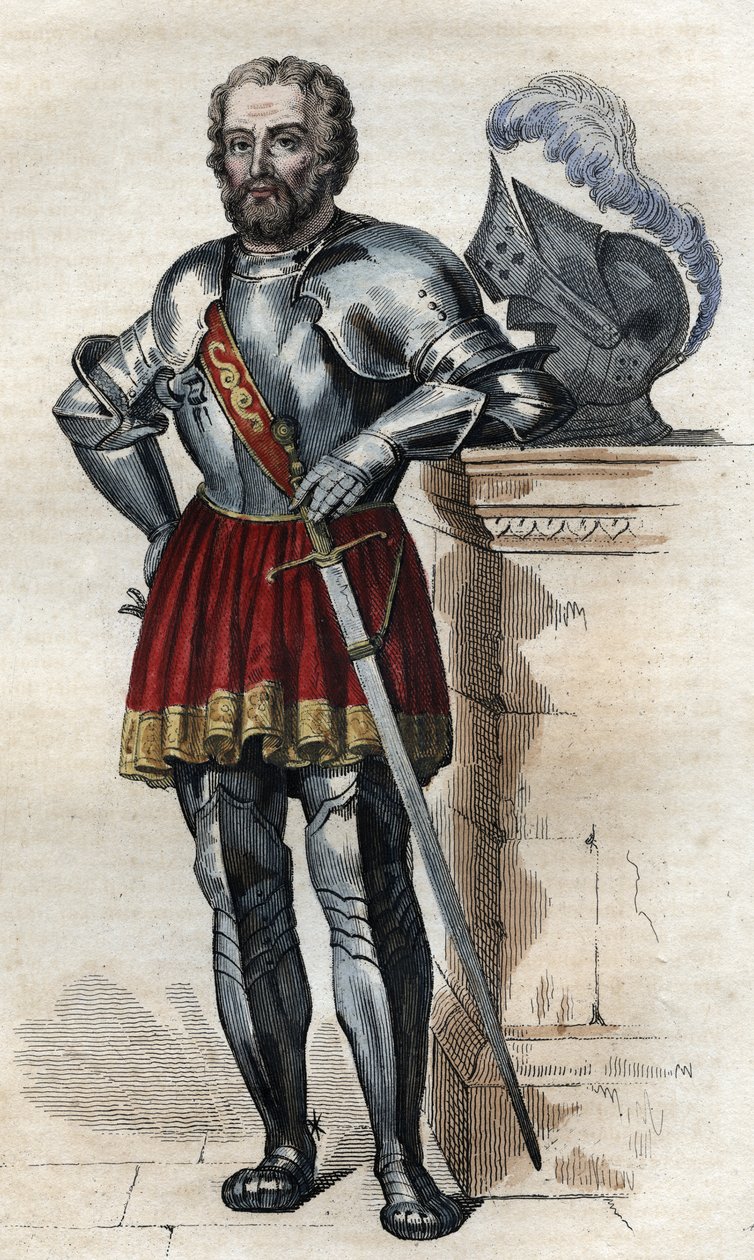 शेवेलियर डी बेयर्ड (1475-1524), फ्रांसीसी सैनिक का चित्र। द्वारा फ्रेंच स्कूल