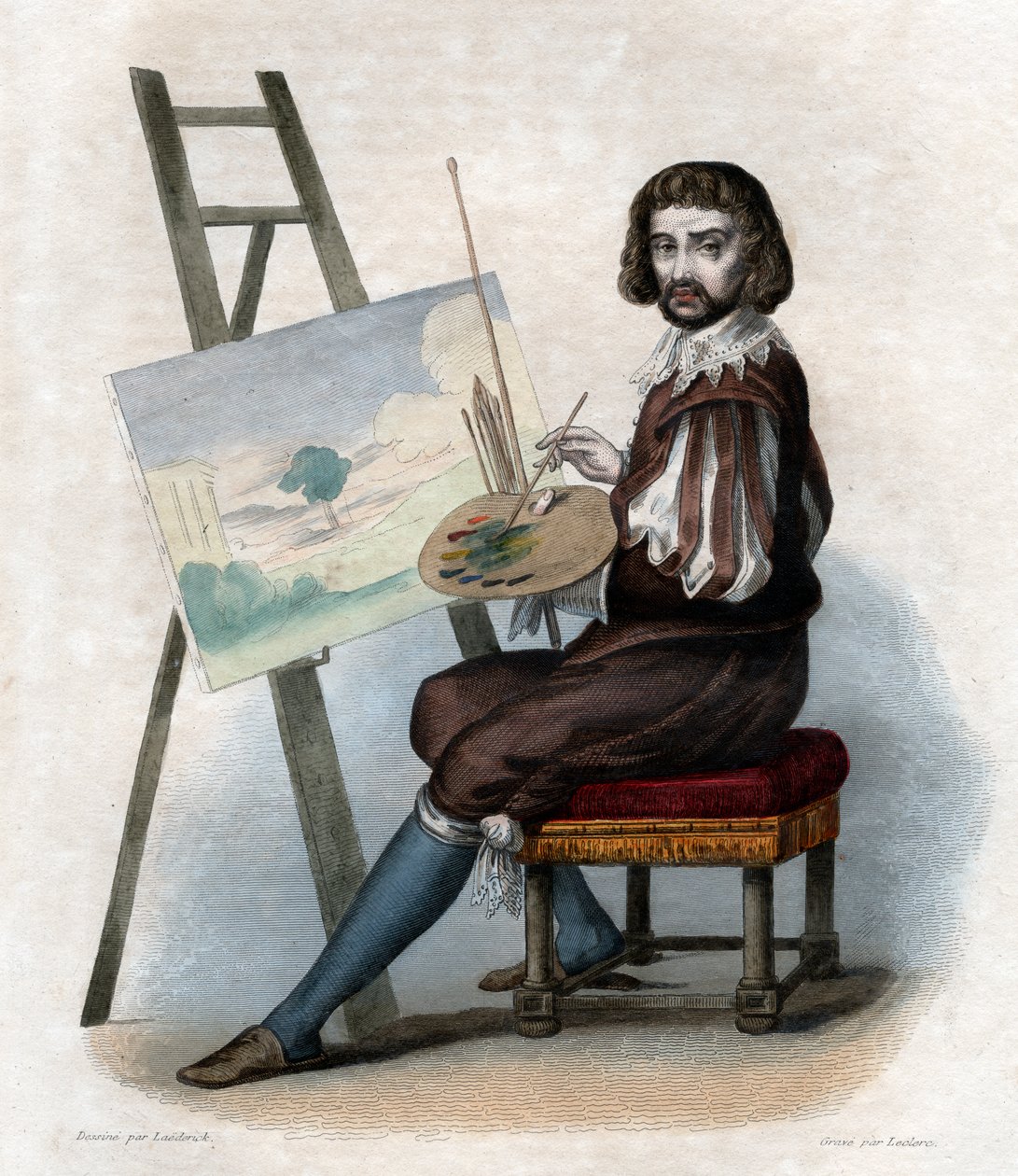 लेड्रेन (1600-1682), जिसे फ्रांसीसी चित्रकार कहा जाता है, क्लॉड गेलली का पोर्ट्रेट। द्वारा फ्रेंच स्कूल