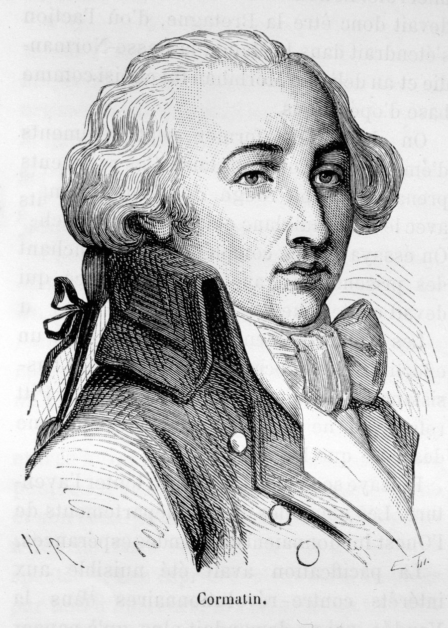 कॉर्मैटिन का पोर्ट्रेट, चौआनेरी के रसोइयों में से एक (1750-1812) - हेनरी मार्टिन द्वारा "" ल'हिस्टोइरे डी फ्रांस "" में द्वारा फ्रेंच स्कूल