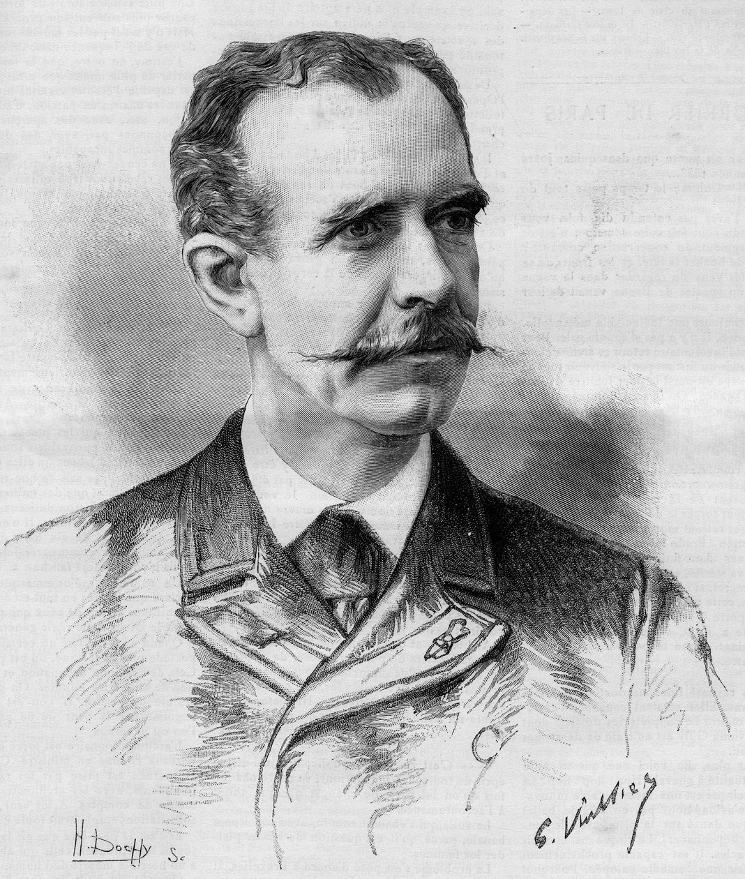पोर्ट्रेट ऑफ़ काउंट पॉल गेब्रियल ओथेनिन डी'हौसनविल (1843-1924) 1888 में आर्मचेयर 27 में अकादमी फ़्रैन्काइज़ के लिए चुने गए। द्वारा फ्रेंच स्कूल