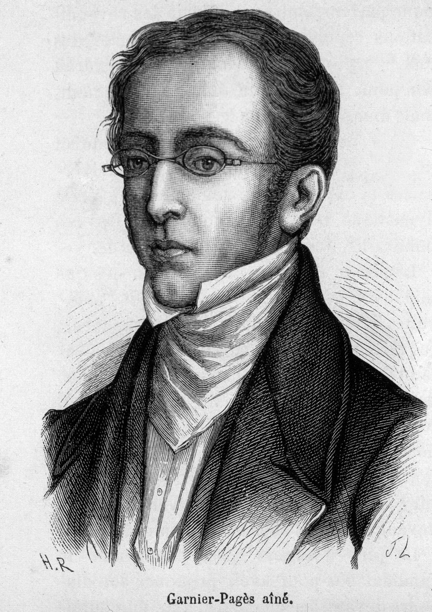 इटियेन जोसेफ लुई गार्नियर-पेज (गार्नियर पेज) (1801-1841), फ्रांसीसी राजनीतिज्ञ का पोर्ट्रेट द्वारा फ्रेंच स्कूल