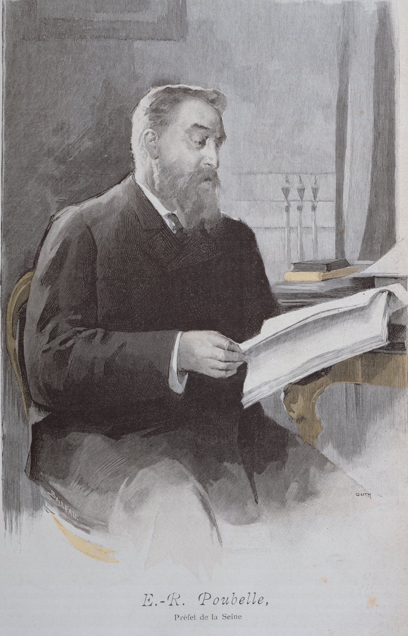 इलस्टाइन रिव्यू से यूजीन कचरा (1831-1907) का चित्रण। 15 जून 1893 (रंग उत्कीर्णन) द्वारा फ्रेंच स्कूल