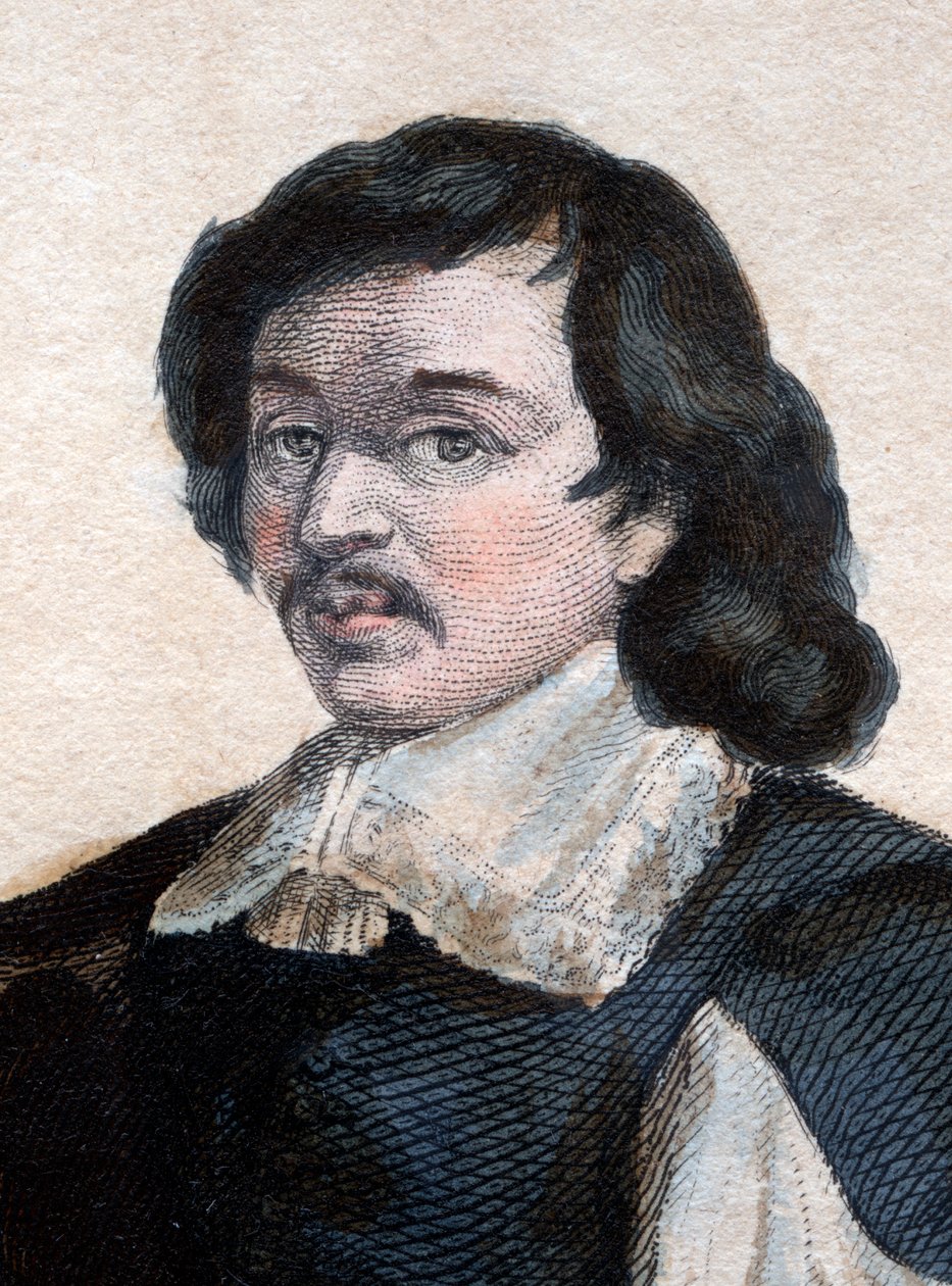 पोर्ट्रेट ऑफ़ यूस्टैच द स्वेट गोल्ड लेस्सुर (1617-1655), फ्रांसीसी चित्रकार द्वारा फ्रेंच स्कूल