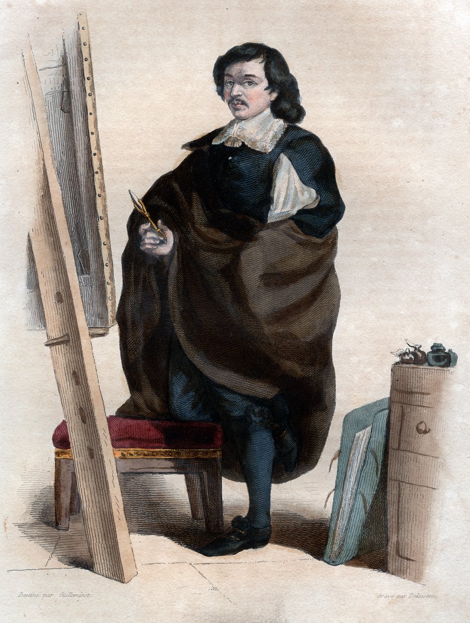 पोर्ट्रेट ऑफ़ यूस्टैच द स्वेट गोल्ड लेस्सुर (1617-1655), फ्रांसीसी चित्रकार द्वारा फ्रेंच स्कूल
