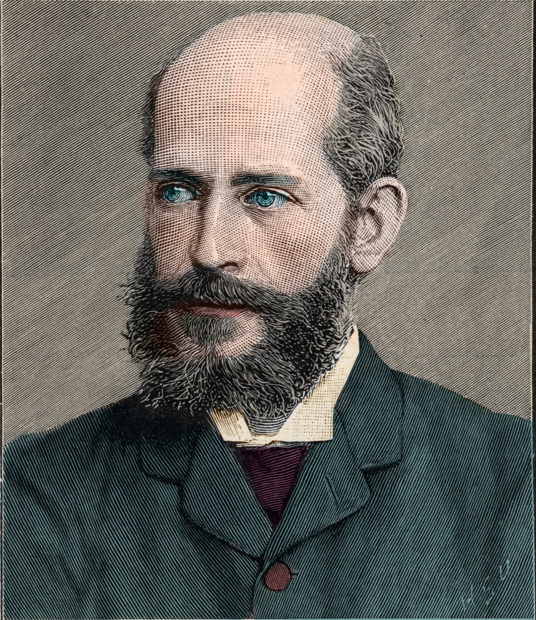 फर्डिनेंड जेम्स पोर्टेल फ़्रीहेर्र वॉन रोथ्सचाइल्ड (1839-1898), अंग्रेजी कला संग्राहक का चित्र। 1898 द्वारा फ्रेंच स्कूल