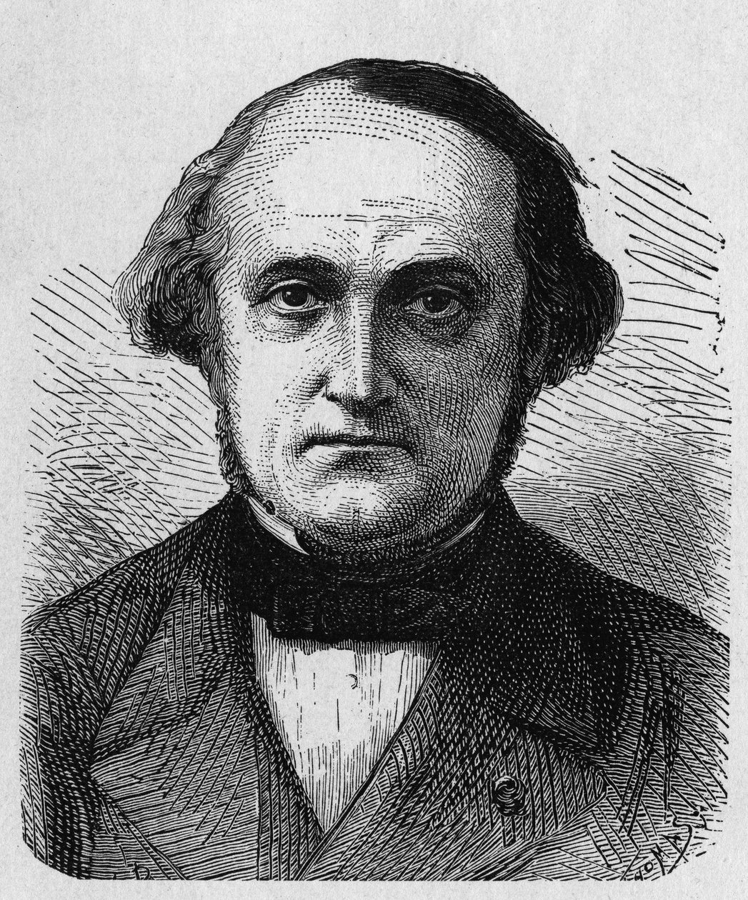 फ्रांकोइस-क्लेमेंट सॉवेज का पोर्ट्रेट (1812 - 1872), फ्रांसीसी इंजीनियर और प्रशासक - "एल्बम डे ला साइंस; प्रसिद्ध वैज्ञानिक; महान खोजें ”” ”1896। द्वारा फ्रेंच स्कूल