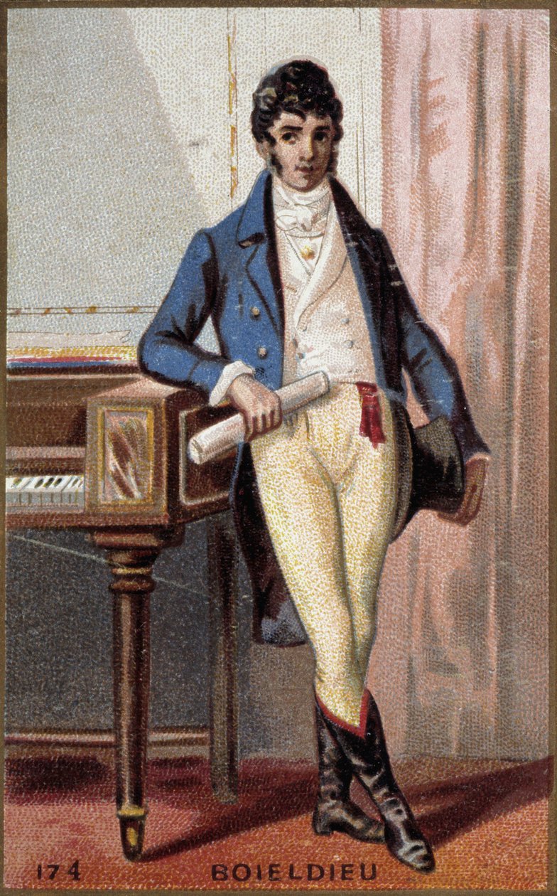 फ्रांकोइस एड्रियन बोइल्डियू (1775-1834), फ्रांसीसी संगीतकार का पोर्ट्रेट। द्वारा फ्रेंच स्कूल