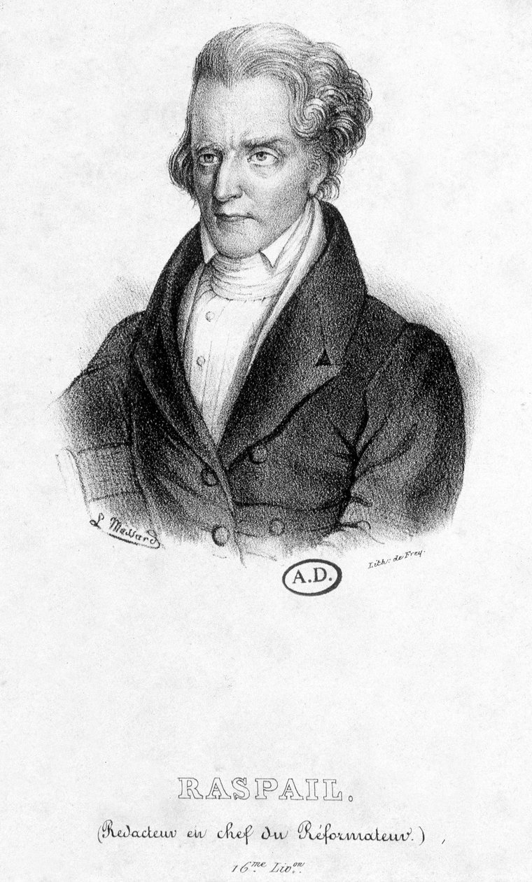 फ्रांकोइस विंसेंट रास्पेल का पोर्ट्रेट (1794 - 1878): सुधारक के प्रधान संपादक द्वारा फ्रेंच स्कूल