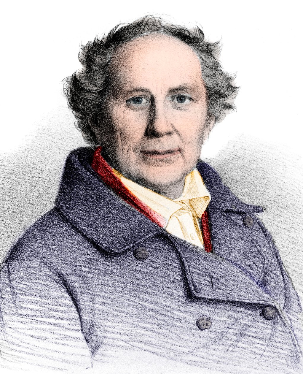 फ्रेडरिक विल्हेम अगस्त आर्गलैंडर (1799-1875), जर्मन खगोलविद का चित्र द्वारा फ्रेंच स्कूल