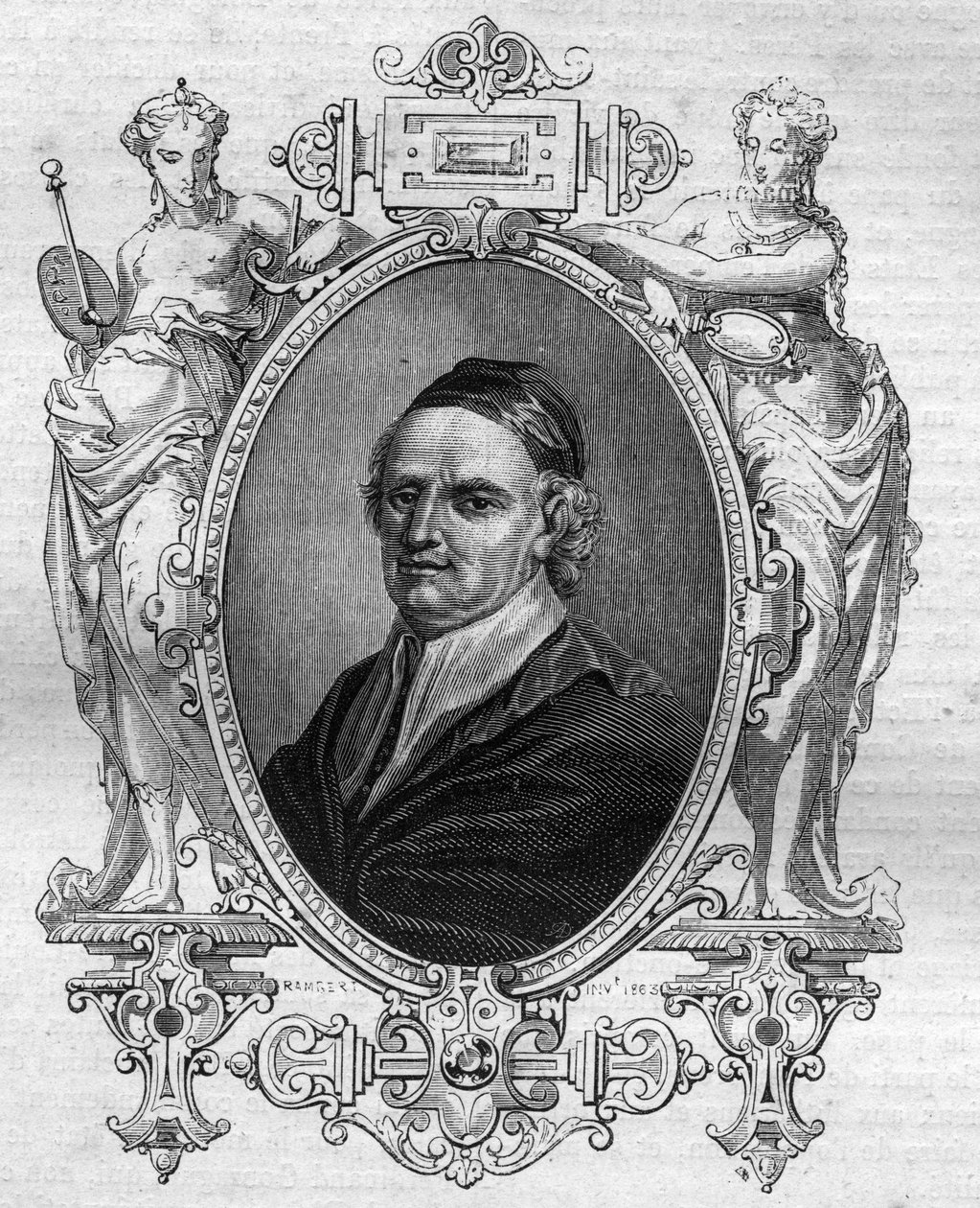 रेगेन्सबर्ग के आहार में गैस्पर्ड कॉन्टारिनी का पोर्ट्रेट (1483-1542) कार्डिनल और पोप पॉल III का लेगेट। मौरिस लछात्रे द्वारा "" हिस्ट्री ऑफ द पोप्स (...) क्वीन किंग एंड एम्परर्स थ्रू द सेंचुरी" में उत्कीर्णन द्वारा फ्रेंच स्कूल